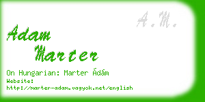 adam marter business card
